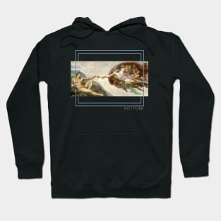 Michelangelo's Creation of Adam is NOT PORN Hoodie